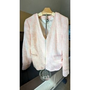 Anne Klein Pink & White Blazer
